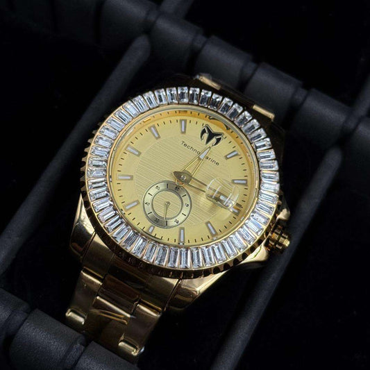 Tchmrn Metalico  Dorado Con Circones Dorado-Dorado