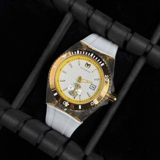 Tchmrn Monogram Mujer Blanco Tablero Blanco-Dorado