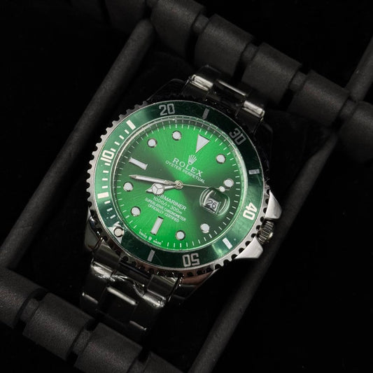 Rlx Submariner Plateado Tablero Verde